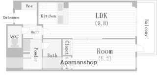 SEIWAPALACE大手前西(1LDK/6階)の間取り写真
