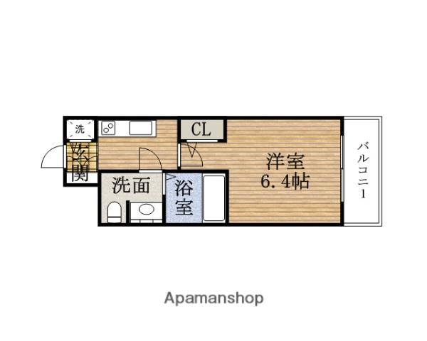 LUMINOUS桜川(1K/12階)の間取り写真