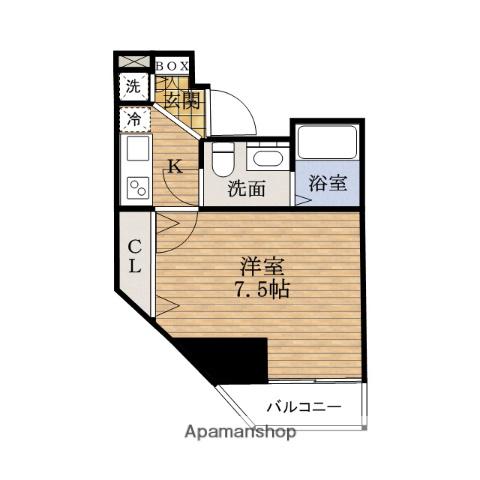 エスライズ堺筋本町(1K/10階)の間取り写真