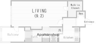 LUCENT ODEN難波(1K/7階)の間取り写真