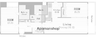 LEGAL南船場Ⅱ(2LDK/3階)の間取り写真