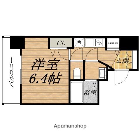 LEONCOMFORT HOMMACHI(1K/10階)の間取り写真