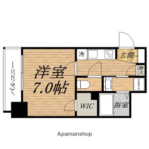 LEONCOMFORT HOMMACHI(1K/4階)の間取り写真