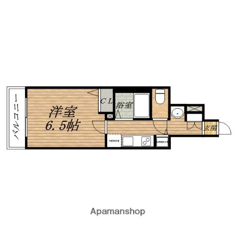 PRESSANCE NEO心斎橋(1K/6階)の間取り写真