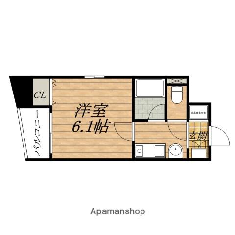 APEX OTEDORI(1K/9階)の間取り写真