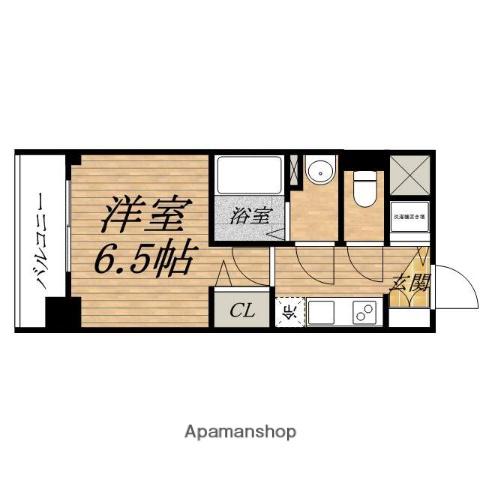 PRESSANCE松屋町駅前(1K/11階)の間取り写真
