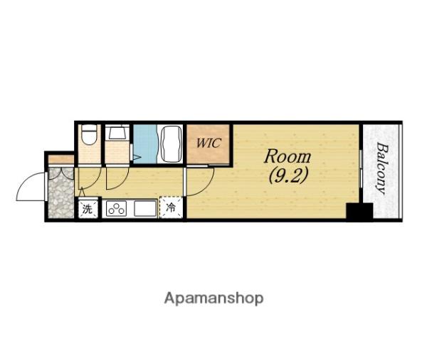ADENTOWER UTSUBOKOEN(1K/12階)の間取り写真