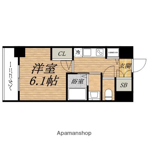 PROCCED OSAKAJO MINAMI(1K/8階)の間取り写真