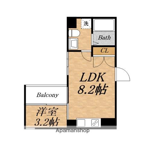 アドバンス心斎橋NEXTURE(1LDK/5階)の間取り写真