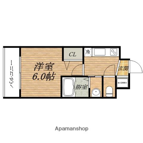DOLCEVITA北浜(1K/5階)の間取り写真