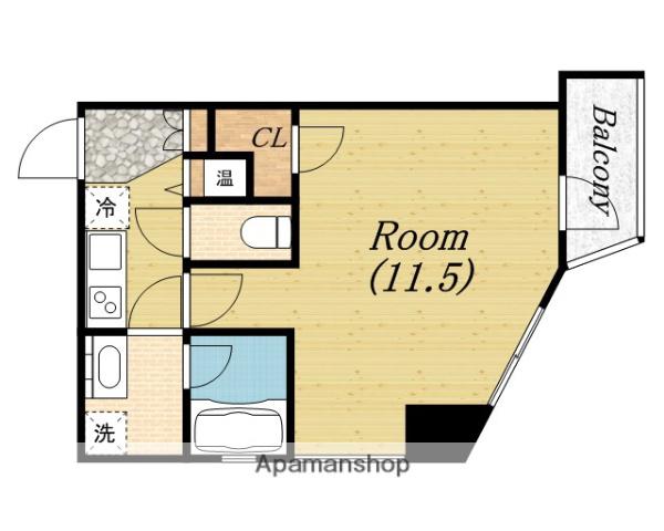 RESIDENCE本町(1K/11階)の間取り写真