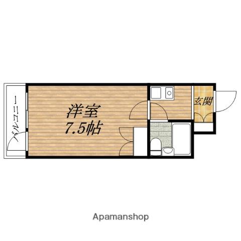エクセレント中道(1K/7階)の間取り写真