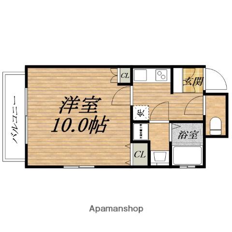 ACTY北浜(1K/13階)の間取り写真