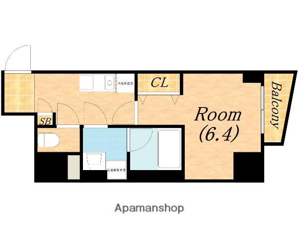 フォレステージュ北堀江(1K/2階)の間取り写真