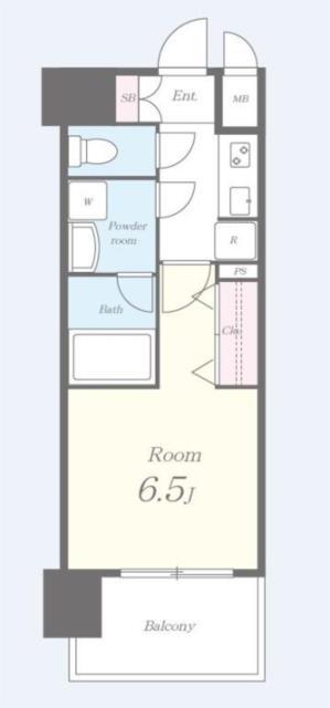 セイワパレス梅田茶屋町(1K/5階)の間取り写真