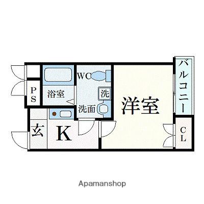 MY江之子島マンション(1K/6階)の間取り写真