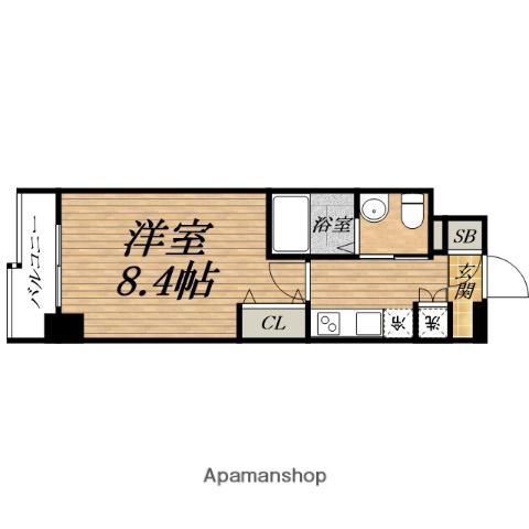 グラマシー日本橋(1K/12階)の間取り写真