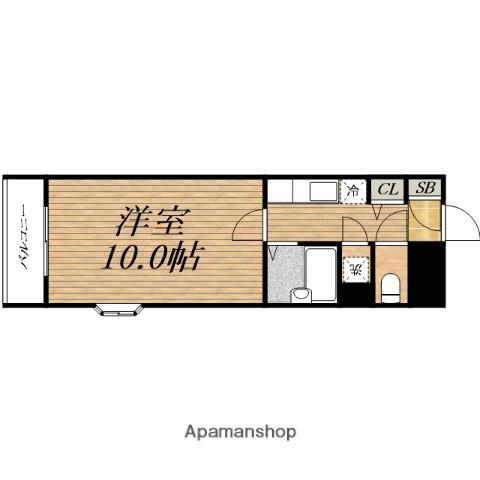 FIRENZE(1K/8階)の間取り写真