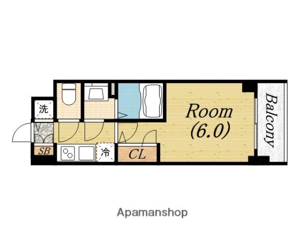 エスリード大阪ドームCERCA(1K/10階)の間取り写真