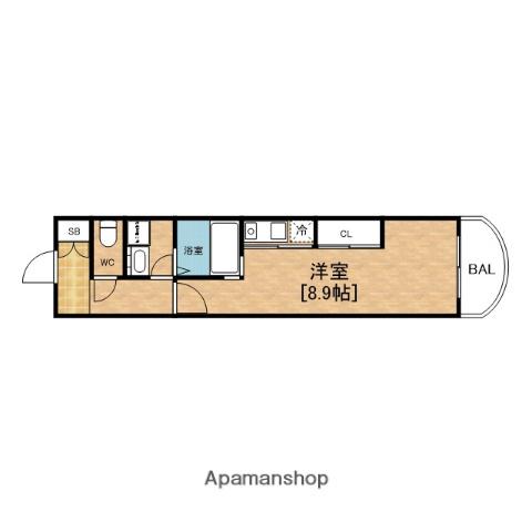 セレニテ日本橋(1K/7階)の間取り写真