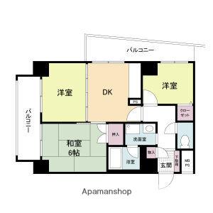 第一玉造(3DK/9階)の間取り写真