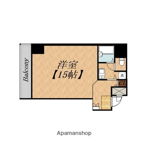 ディアコートセンバ(1K/3階)の間取り写真