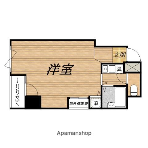 ディアコートセンバ(1K/10階)の間取り写真