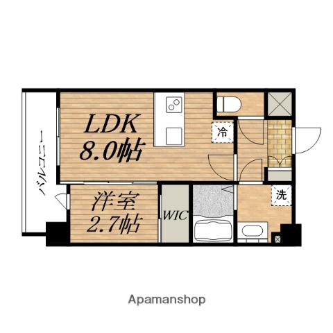 RACINE瓦屋町(1LDK/4階)の間取り写真