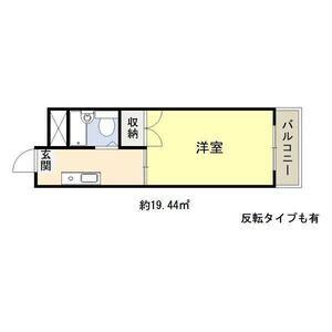 アクシオス野江ノース(1K/1階)の間取り写真