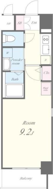 セイワパレス深江南(1K/5階)の間取り写真