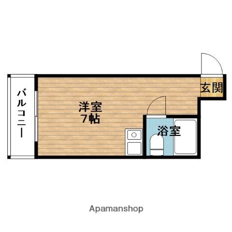 ラパンジール阿波座Ⅱ(ワンルーム/5階)の間取り写真