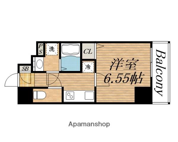ARTIZA西長堀(1K/10階)の間取り写真