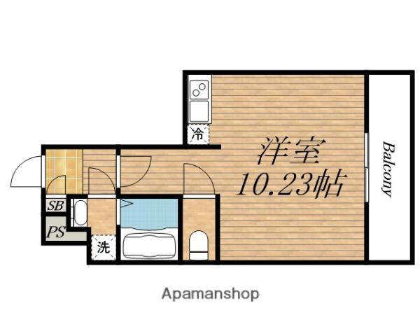 ARTIZA西長堀(ワンルーム/8階)の間取り写真