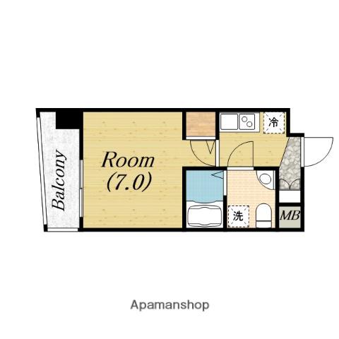 セレニテ阿波座ミラク(1K/5階)の間取り写真