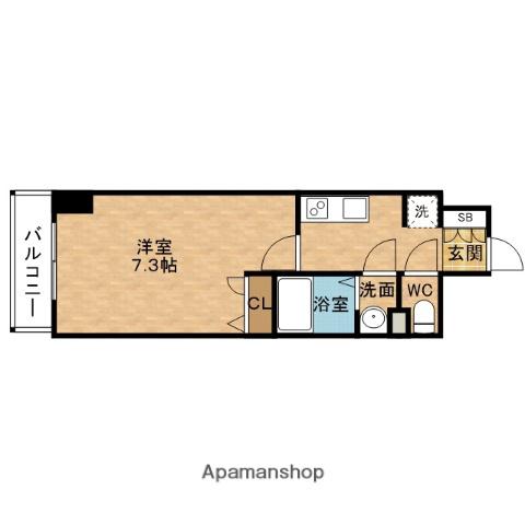 APRILE松屋町(1K/12階)の間取り写真