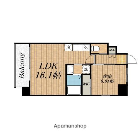 プレジオ梅田(1LDK/10階)の間取り写真