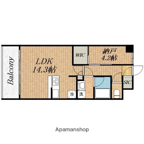 スプランディッド梅田グランノース(ワンルーム/3階)の間取り写真