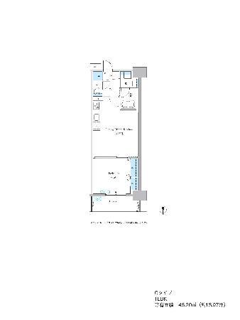 グランセジュール大国町(1LDK/6階)の間取り写真