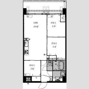 ALIVIS野田阪神(3LDK/4階)の間取り写真