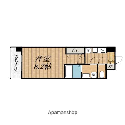 LIVENTO 玉造(1K/11階)の間取り写真