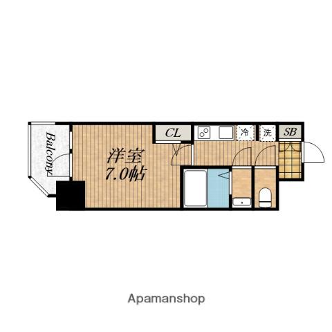 セレニテ東梅田アリエ(1K/11階)の間取り写真