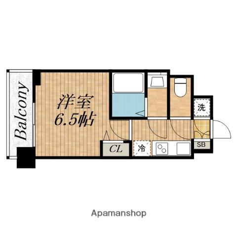 RESIUR-H 緑橋駅前(1K/11階)の間取り写真