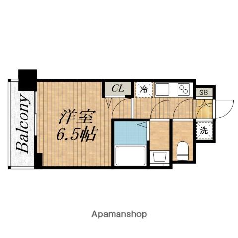 RESIUR-H 緑橋駅前(1K/8階)の間取り写真