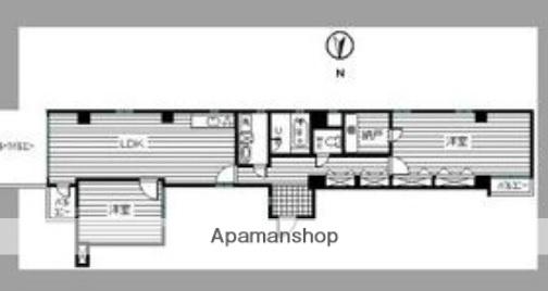 南堀江21(2LDK/8階)の間取り写真