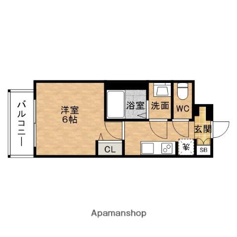 PRELISSE阿波座BLOOM(1K/9階)の間取り写真