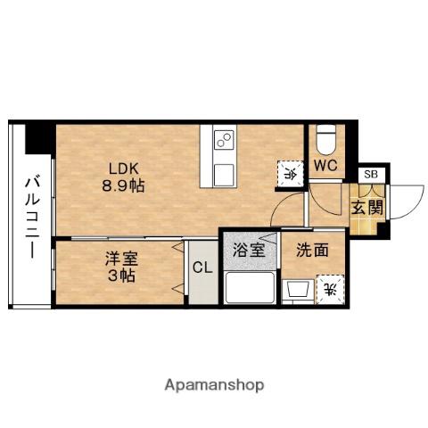 PRELISSE阿波座BLOOM(1LDK/11階)の間取り写真