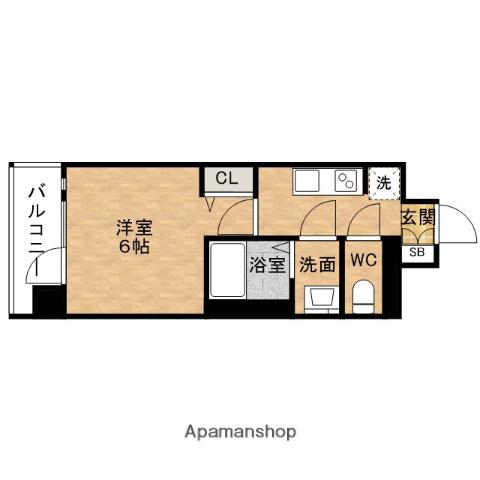 PRELISSE阿波座BLOOM(1K/10階)の間取り写真