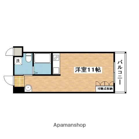 コスモライフ片山(ワンルーム/5階)の間取り写真