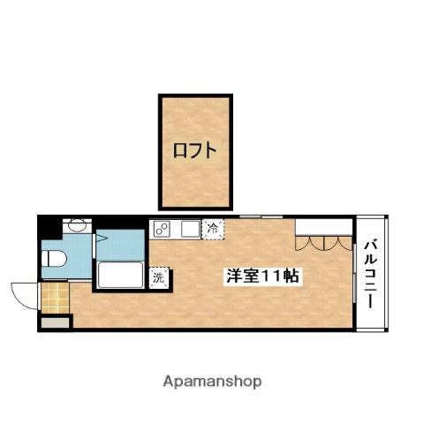 コスモライフ片山(ワンルーム/6階)の間取り写真