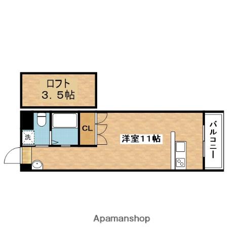 コスモライフ片山(ワンルーム/7階)の間取り写真